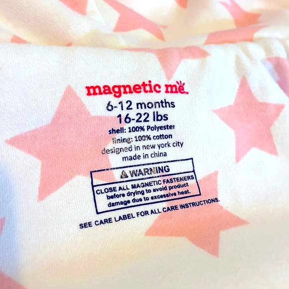 Magnetic Me Rose Quartz Star So Soft minky jacket & magnetic never-lost mittens - Picture 2 of 4